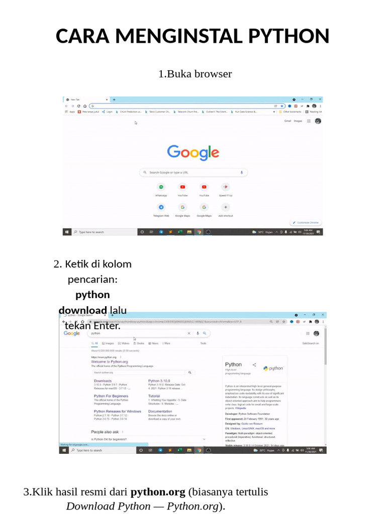 Panduan Instalasi Python di Windows | PDF