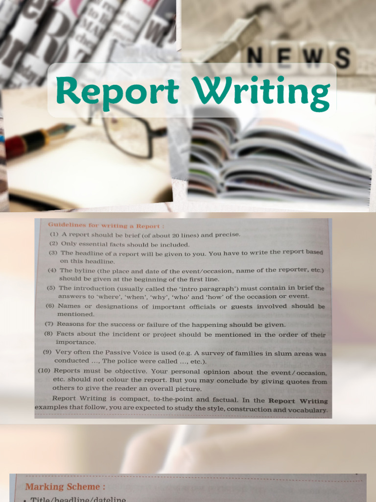 Report Writing Newww | PDF