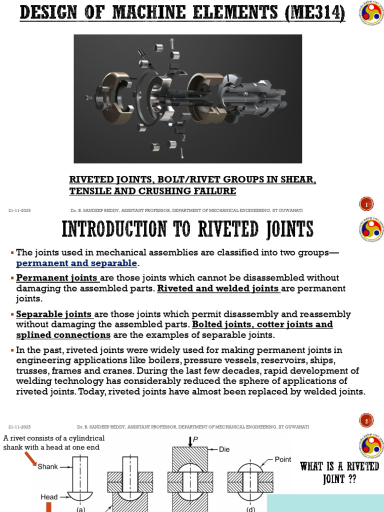 ME314 Rivets Shear Eccentric Loading 1 | PDF | Rivet | Strength Of ...