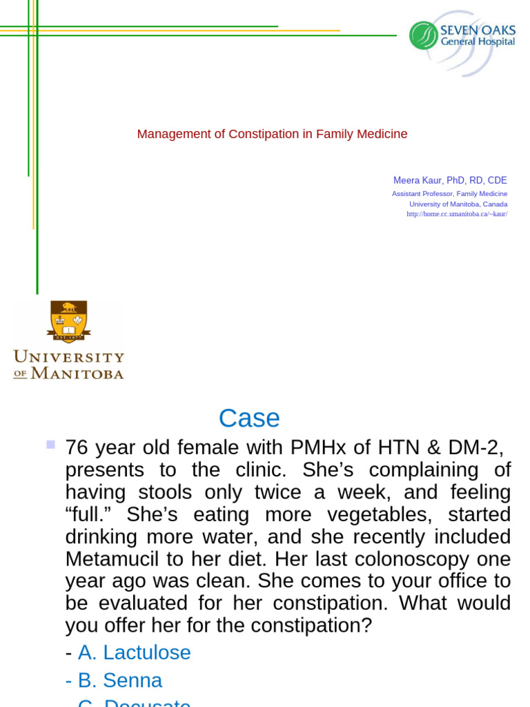 Ahd Constipation | PDF | Constipation | Feces
