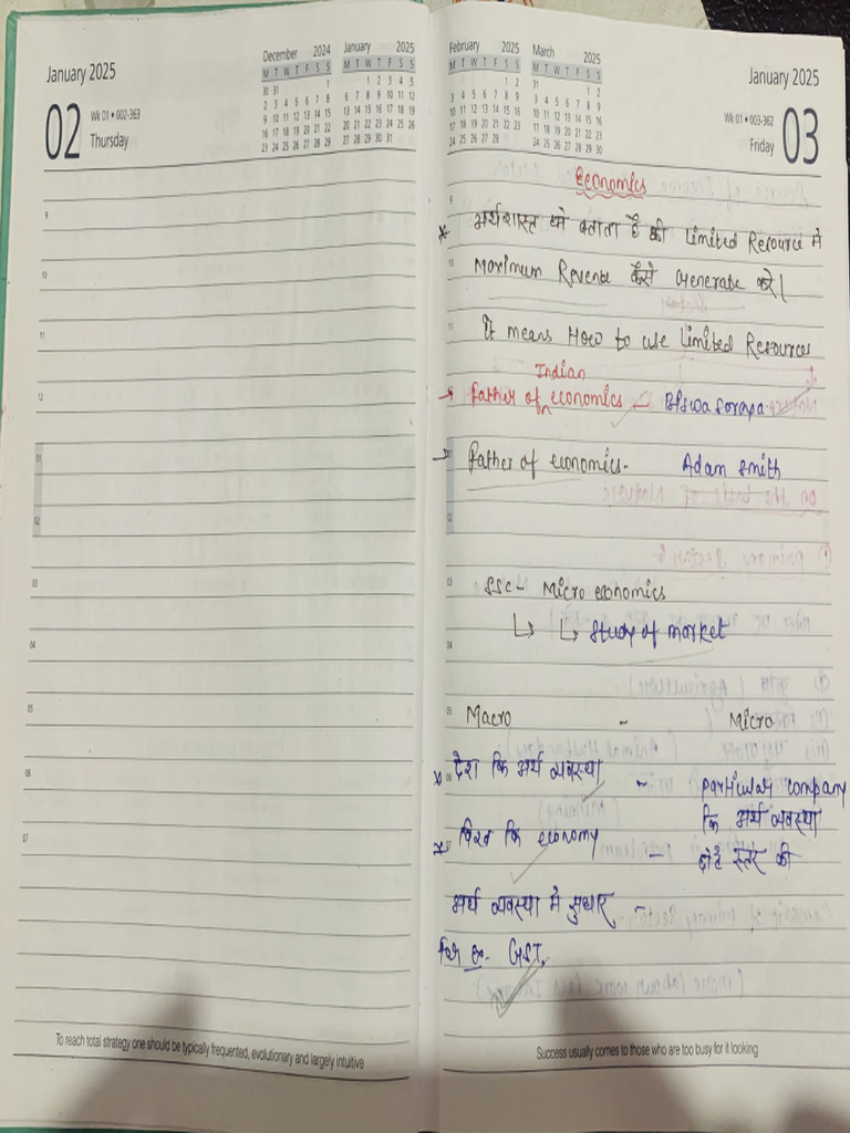 Economic Hand Written Notes | PDF