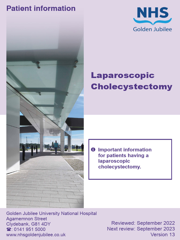 Laparoscopic Cholecystectomy Guide | PDF | Gallbladder | Wound