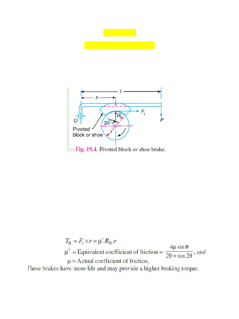 Block Brake Mechanisms Explained | PDF