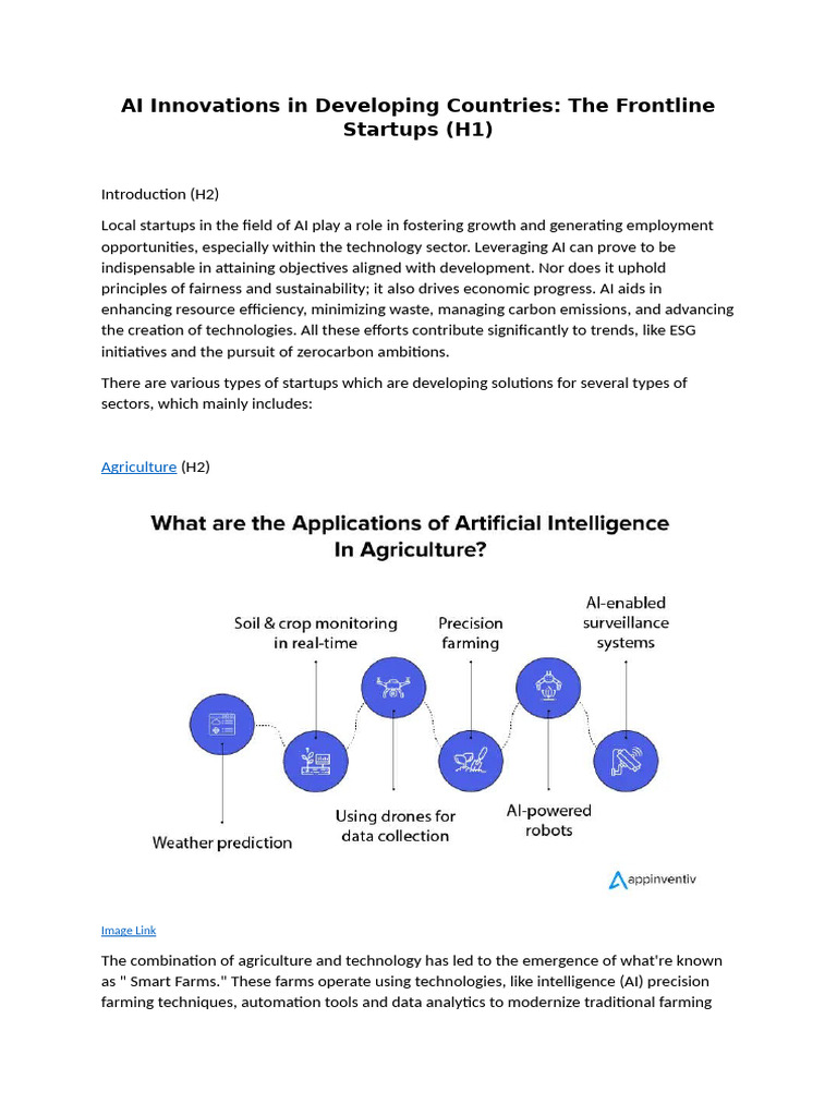 AI Startups Transforming Developing Nations | PDF | Artificial ...