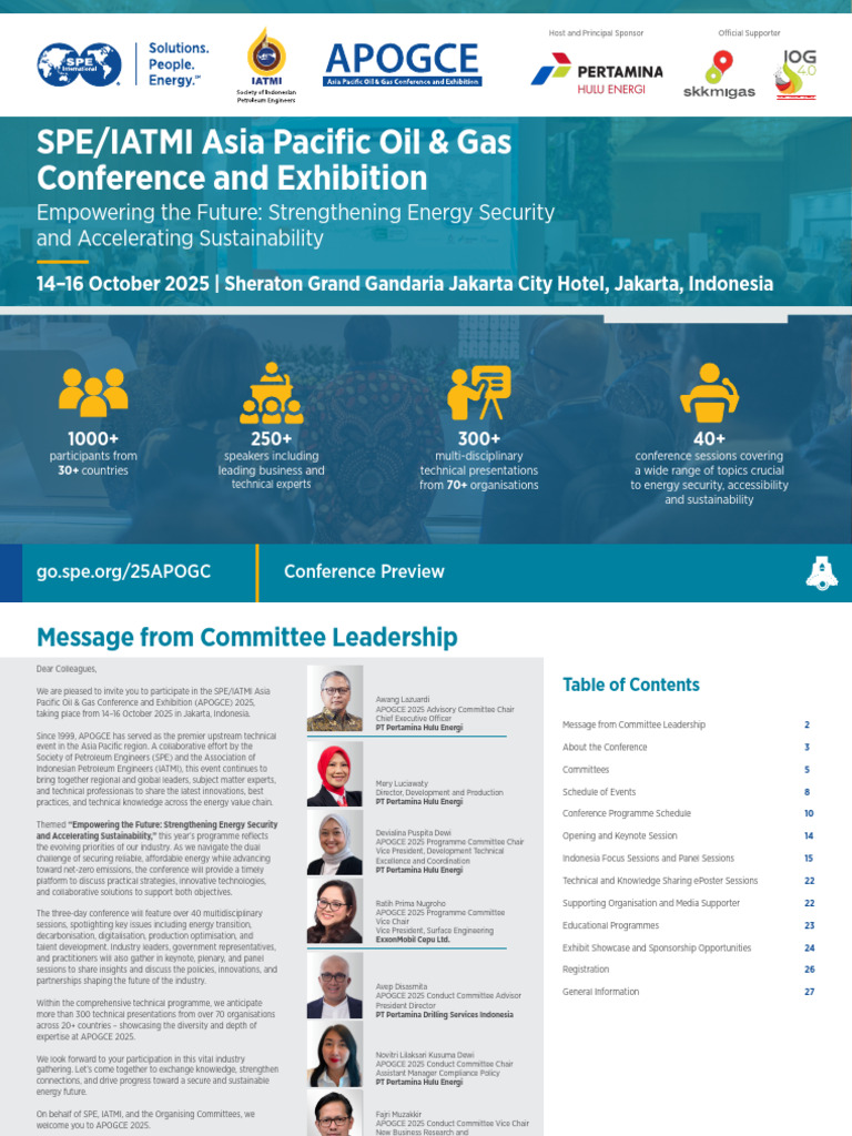 APOGCE 2025: Energy Security Conference | PDF | Oil Well | Enhanced Oil ...