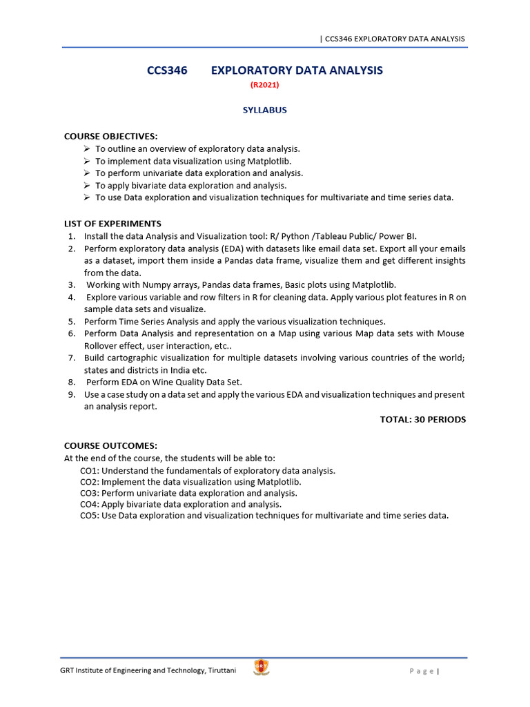 CCS346 EXPLORATORY DATA ANALYSIS Lab Manual Footer Edited For Printing ...