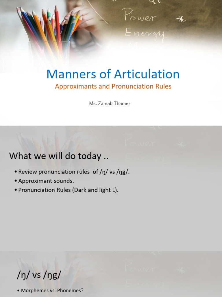 Approximants and Pronunciation Rules | PDF | Human Voice | Phonetics