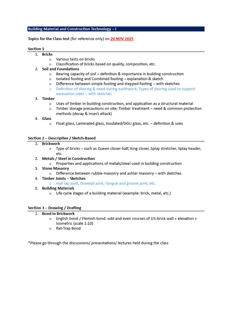 Building Materials & Construction Tech Guide | PDF