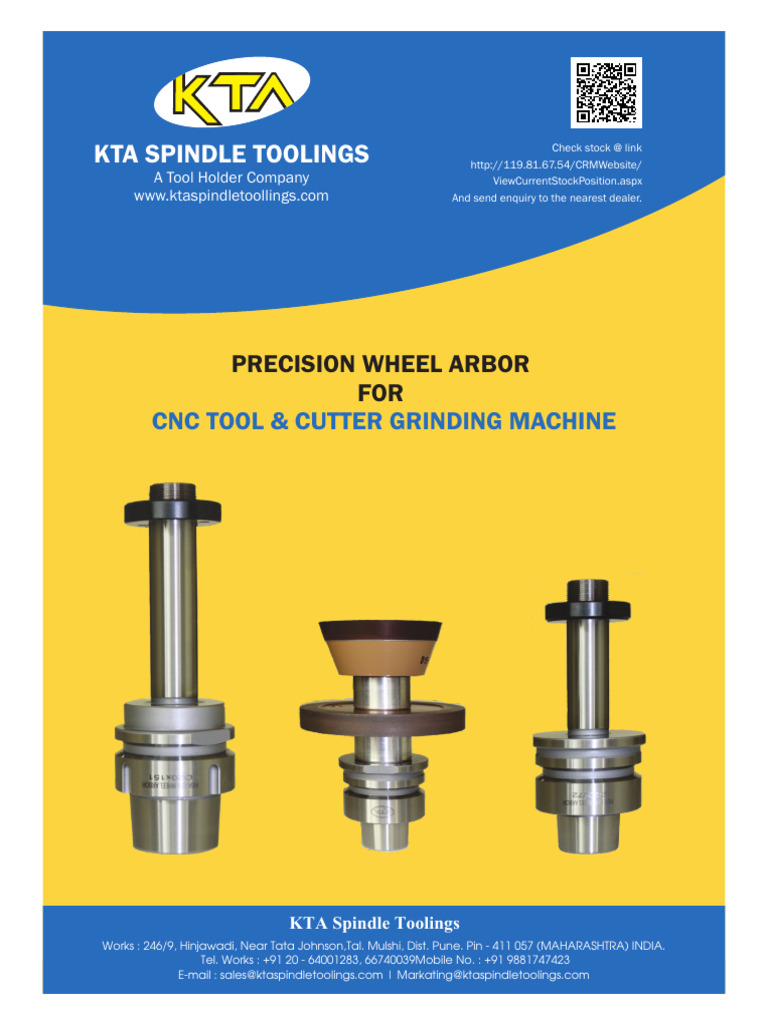 KTA-Precision Wheel Arbor | PDF | Grinding (Abrasive Cutting) | Cutting