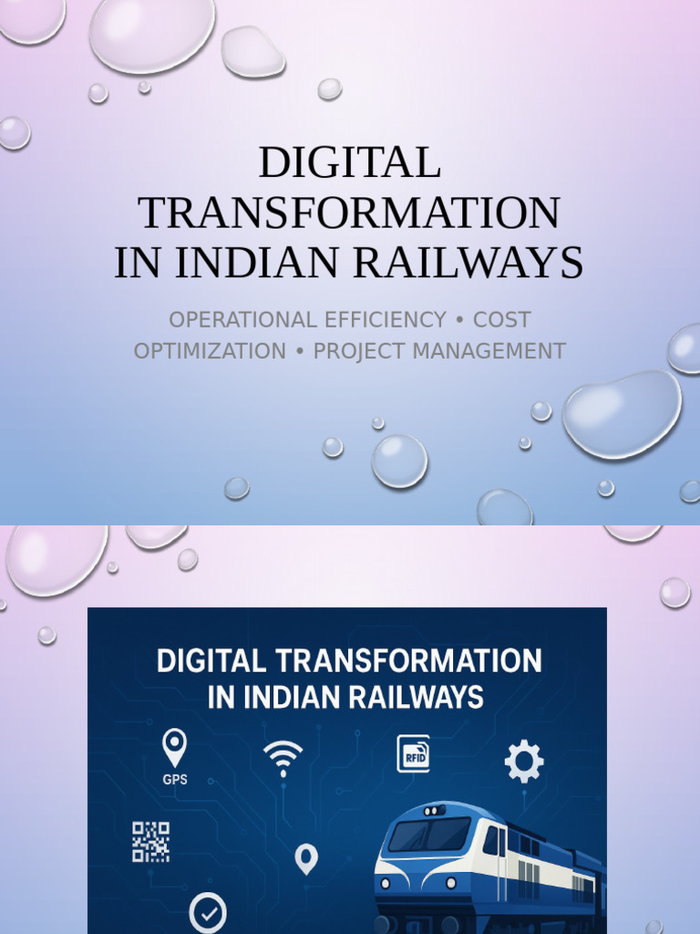 Digital Transformation in Indian Railways | PDF | Project Management ...