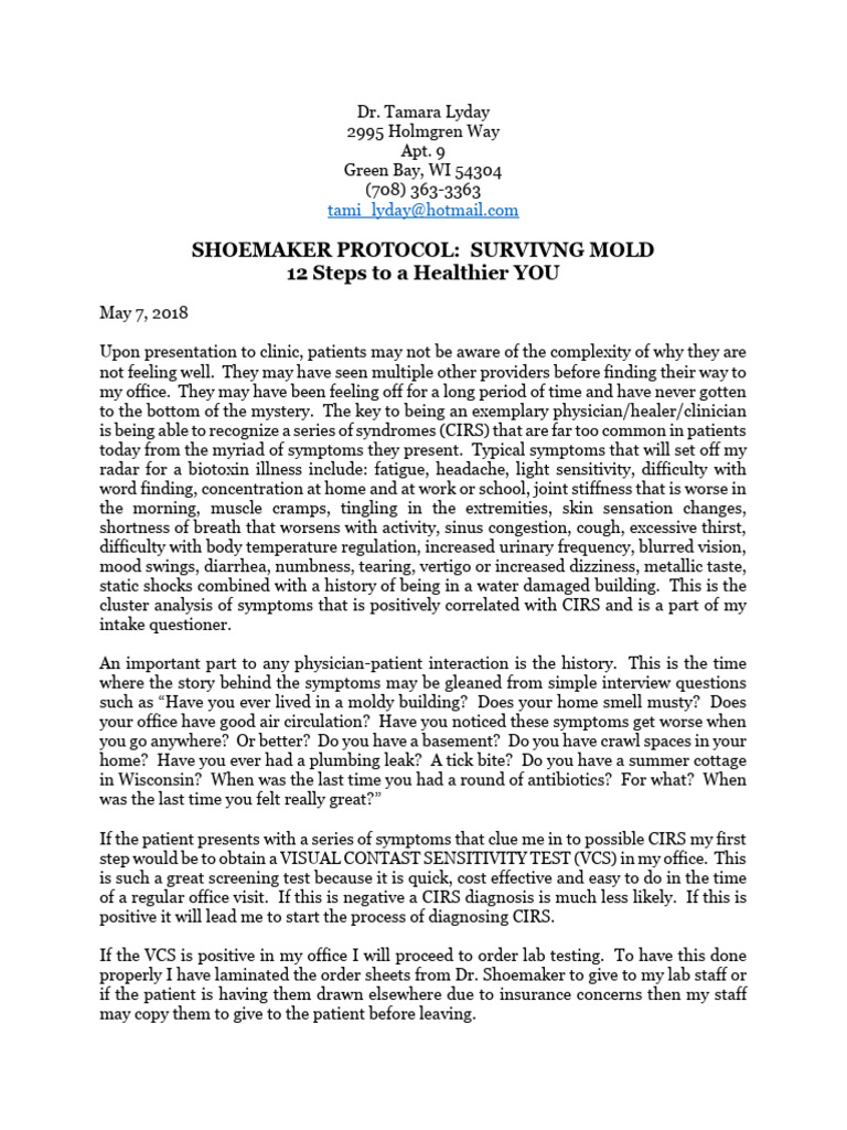 Lyday Shoemaker Protocol | PDF | Vascular Endothelial Growth Factor ...
