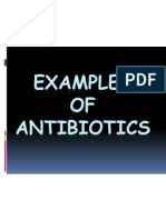 Examples Antibiotics