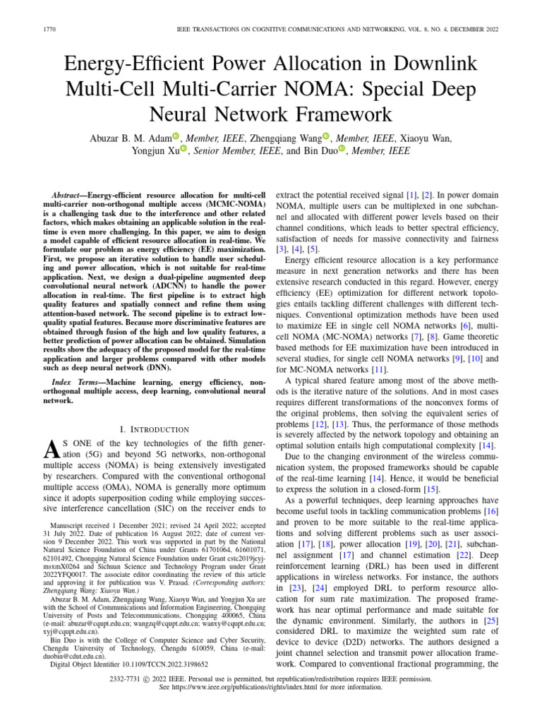 Energy-Efficient Power Allocation in Downlink Multi-Cell Multi-Carrier ...