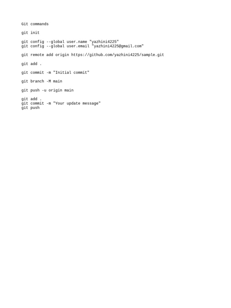 Git Commands | PDF