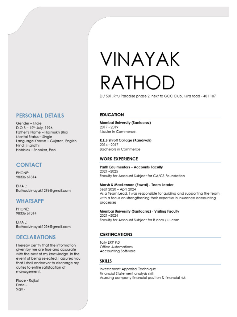 Vinayak Rathod | PDF
