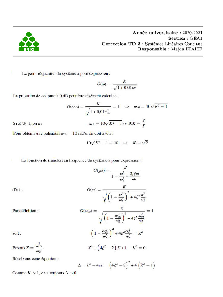 Td-Correction TD 3 SLC | PDF