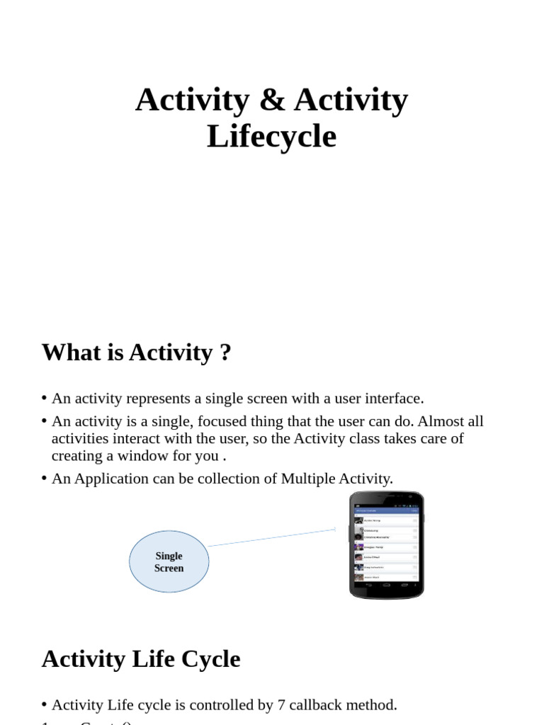 Understanding Activity Lifecycle in Apps | PDF