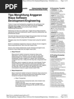 Download Tips Menghitung Anggaran Biaya Software Development-Engineering by Hanny Wibisono SN95371962 doc pdf