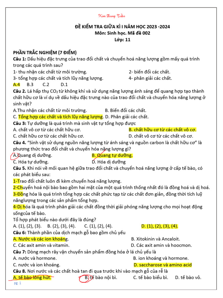 GKI-đề 2 -HS | PDF