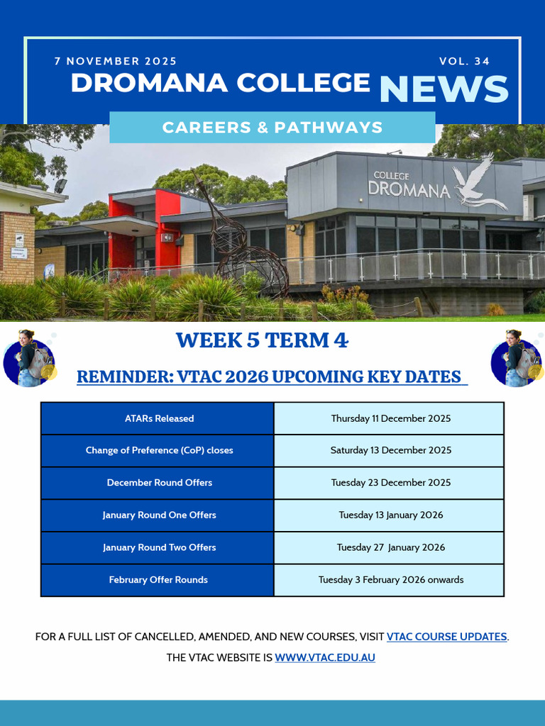 Careers and Pathways Newsletter Week 5 Term 4 2025 | PDF | Aviation ...