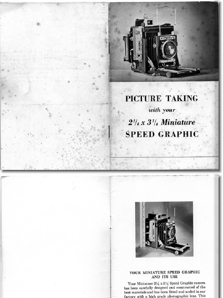 Miniature Speed - Graphic Camera | PDF