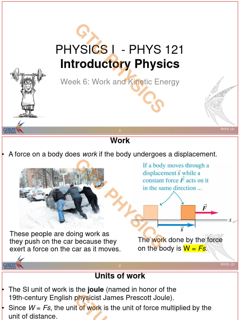 Physics I - Phys 121 Week 6 Fall 2024 WM | PDF | Force | Physical ...