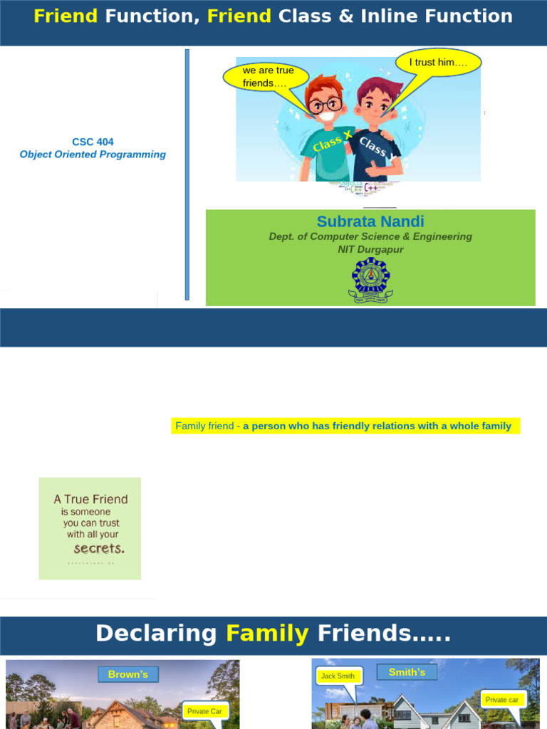 Lect 17 Friend Function Friend Class | PDF | Computer Programming ...