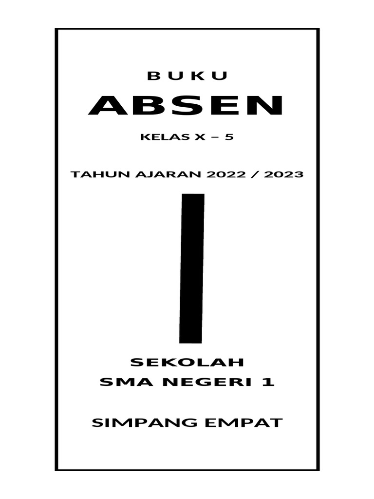 Absen: Kelas X - 5 | PDF