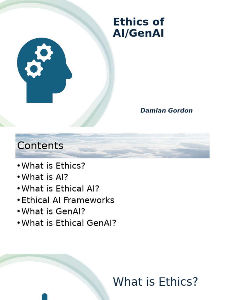 Ethics of AI and Generative AI Explained | PDF | Artificial ...