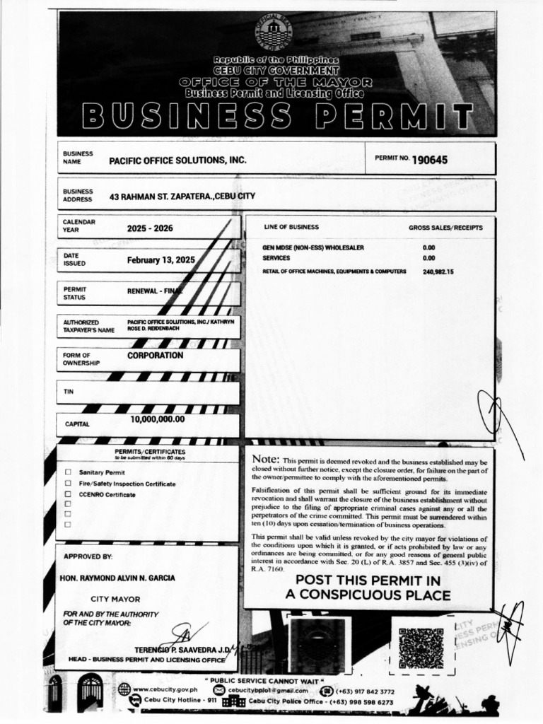Posi Business Permit | PDF