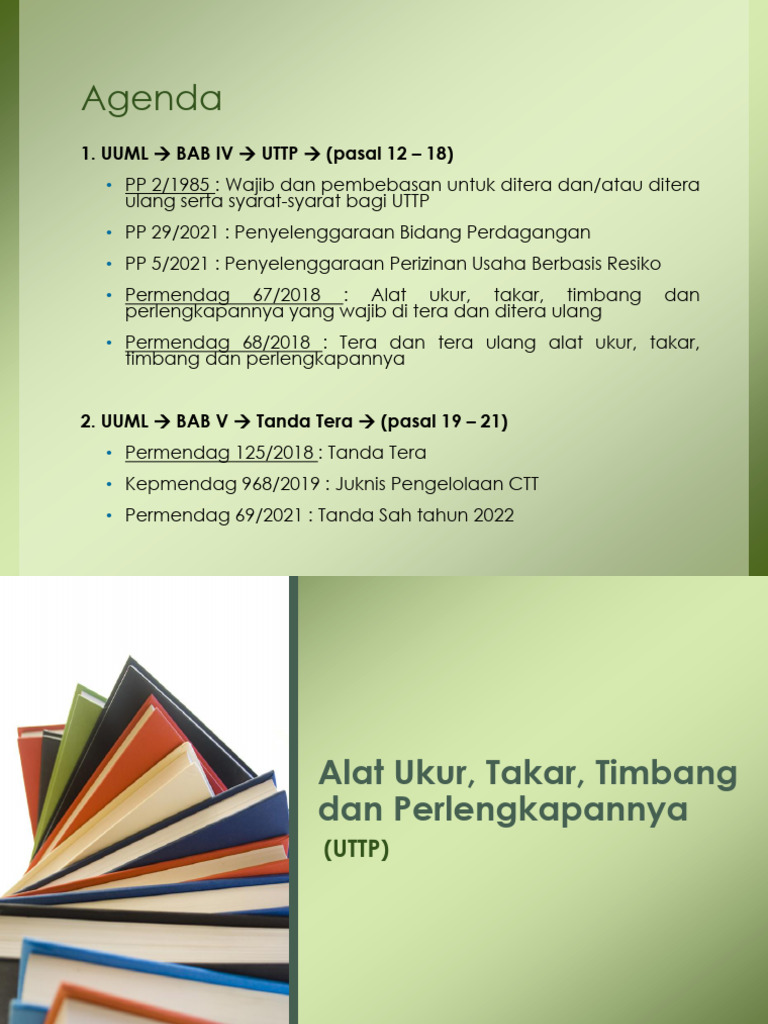 Regulasi Tera dan Tera Ulang UTTP | PDF