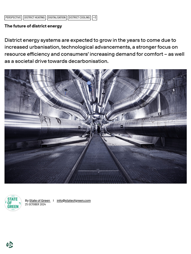 Future of District Energy Systems | PDF | District Heating | Energy Storage