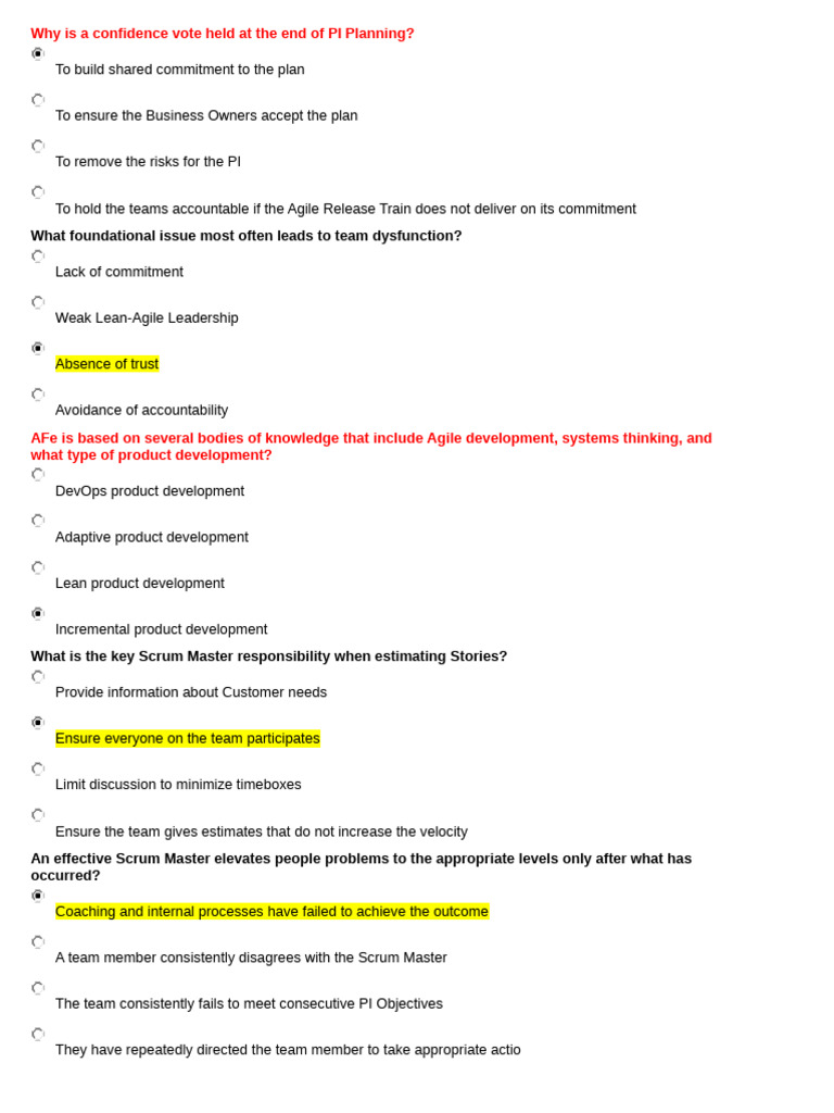 SAFe SM 5.0 | PDF | Scrum (Software Development) | Agile Software ...