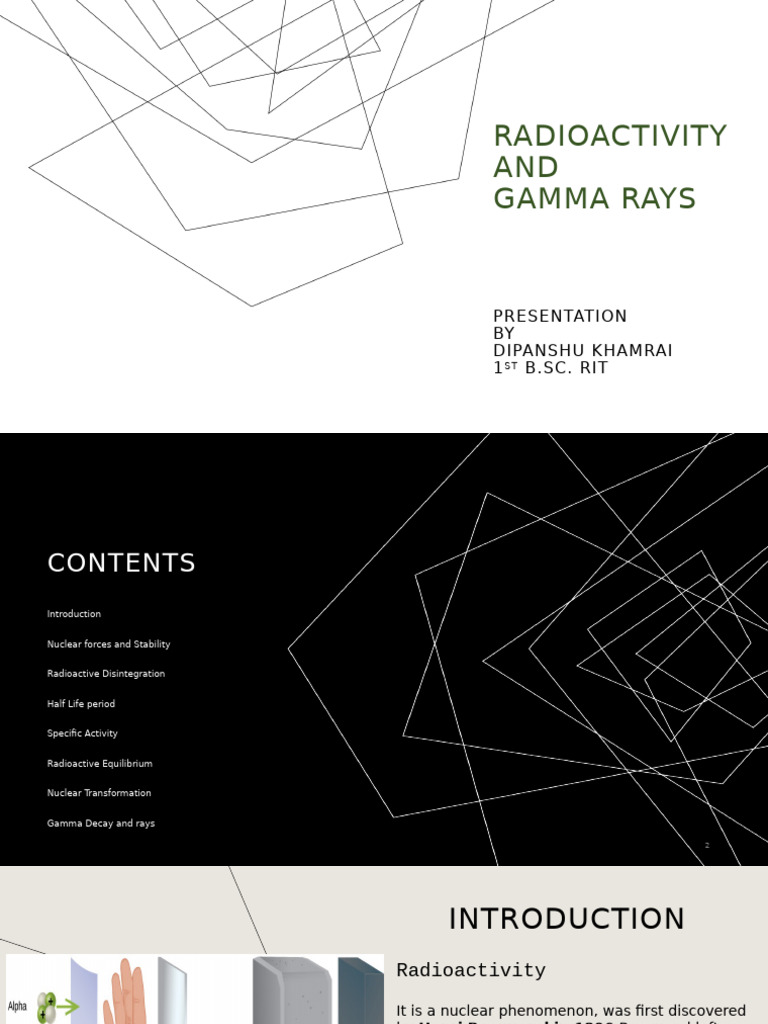 Understanding Radioactivity and Gamma Rays | PDF | Radioactive Decay ...