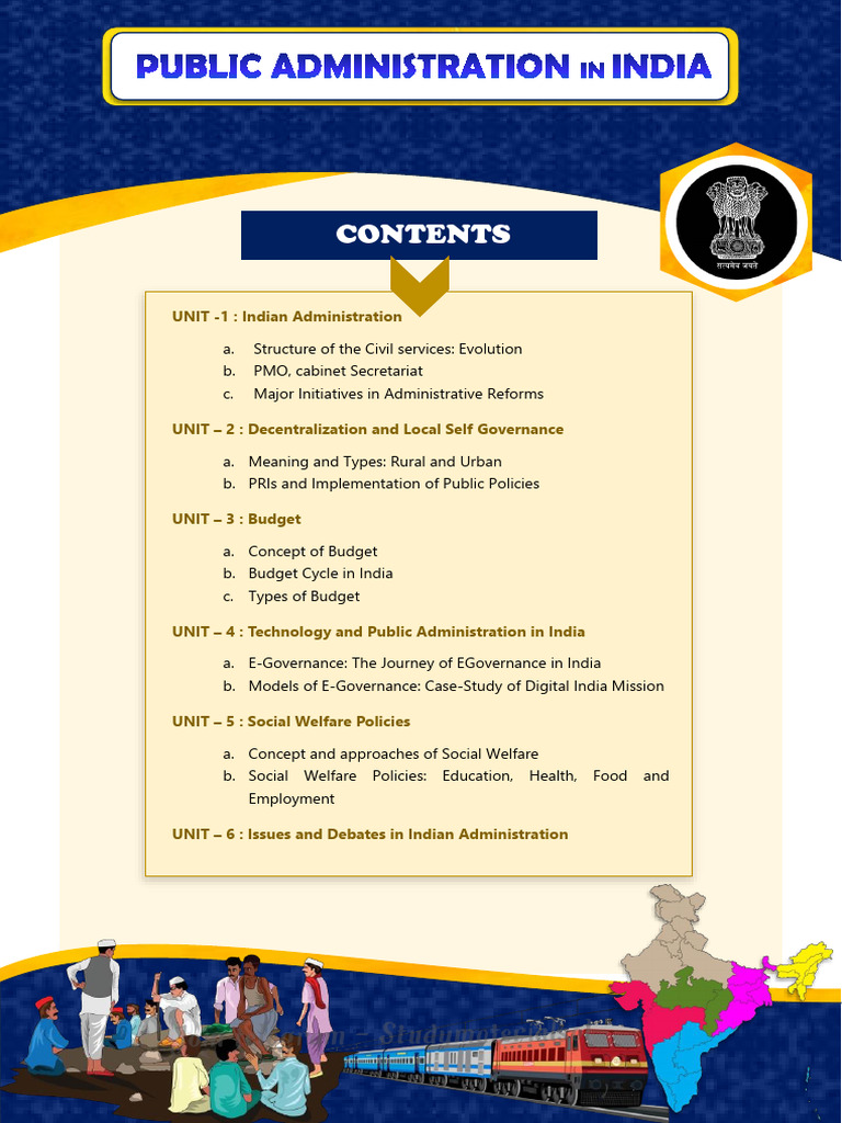 Public Administration in India Overview | PDF | Policy | Governance