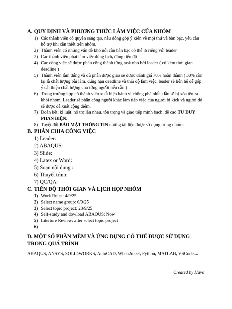Work Rules | PDF