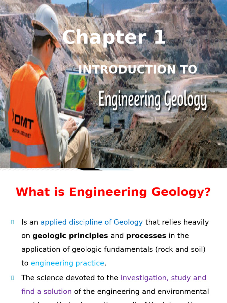 ENG. Geology CH-1 | PDF | Geology | Engineering