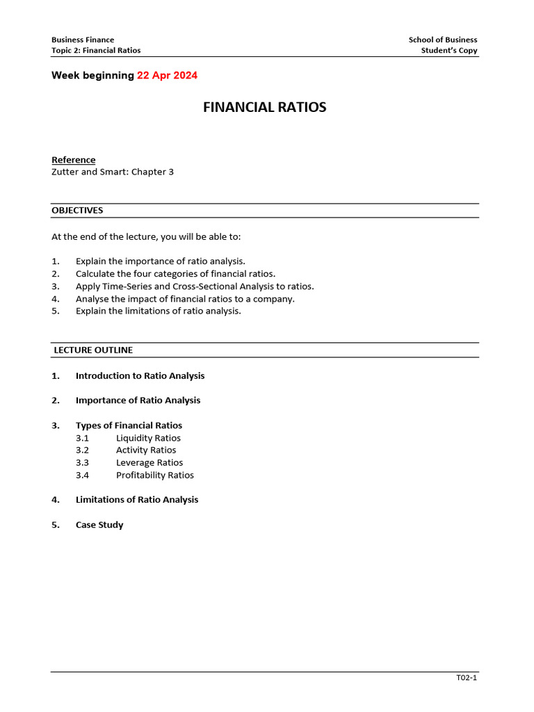 Understanding Financial Ratios Analysis | PDF | Debt | Equity (Finance)