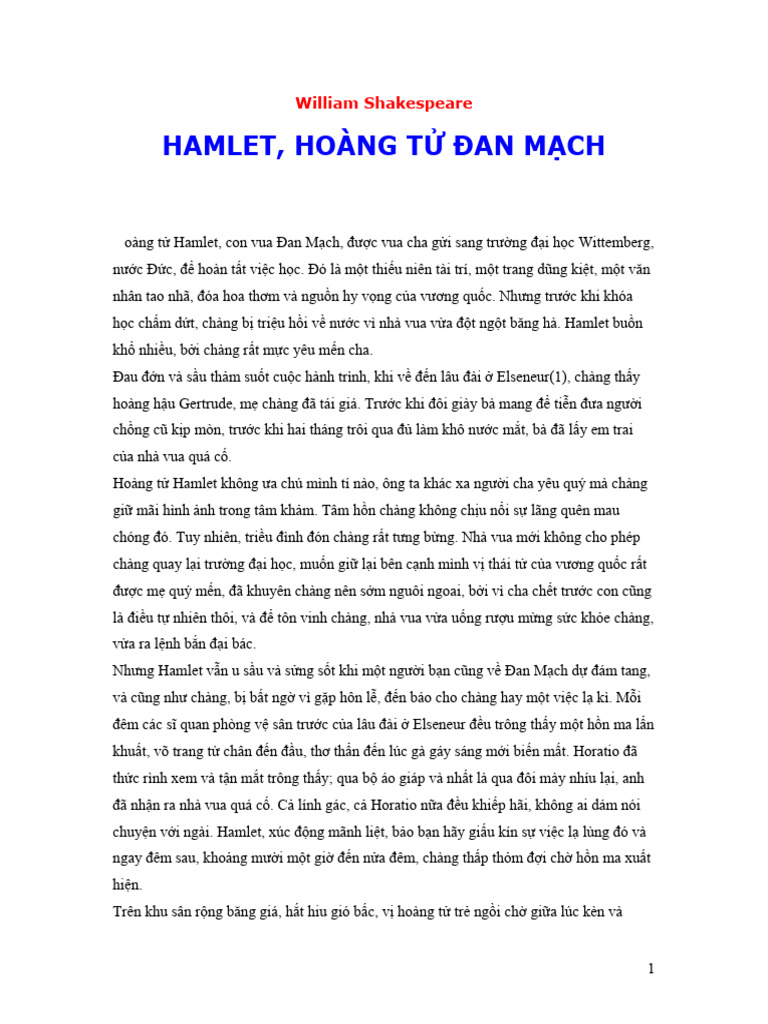 Hamlet | PDF