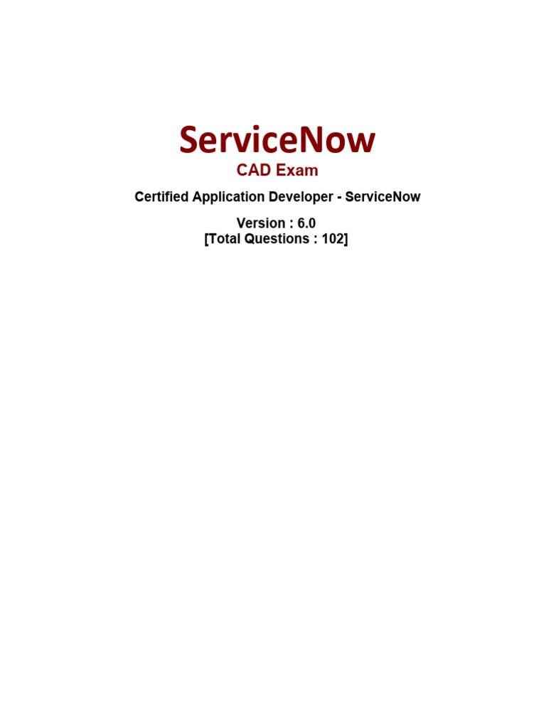 ServiceNow Certified Application Developer Guide | PDF | Scope ...
