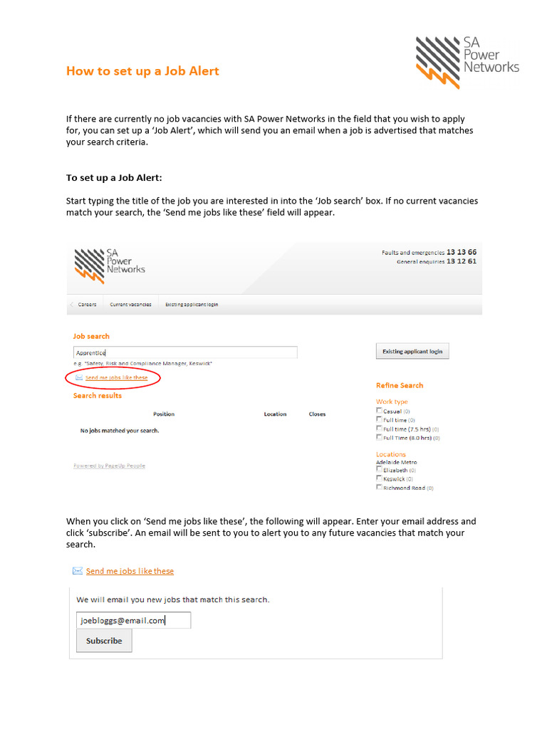 How To Set Up A Job Alert 20210211 v1.1 | PDF