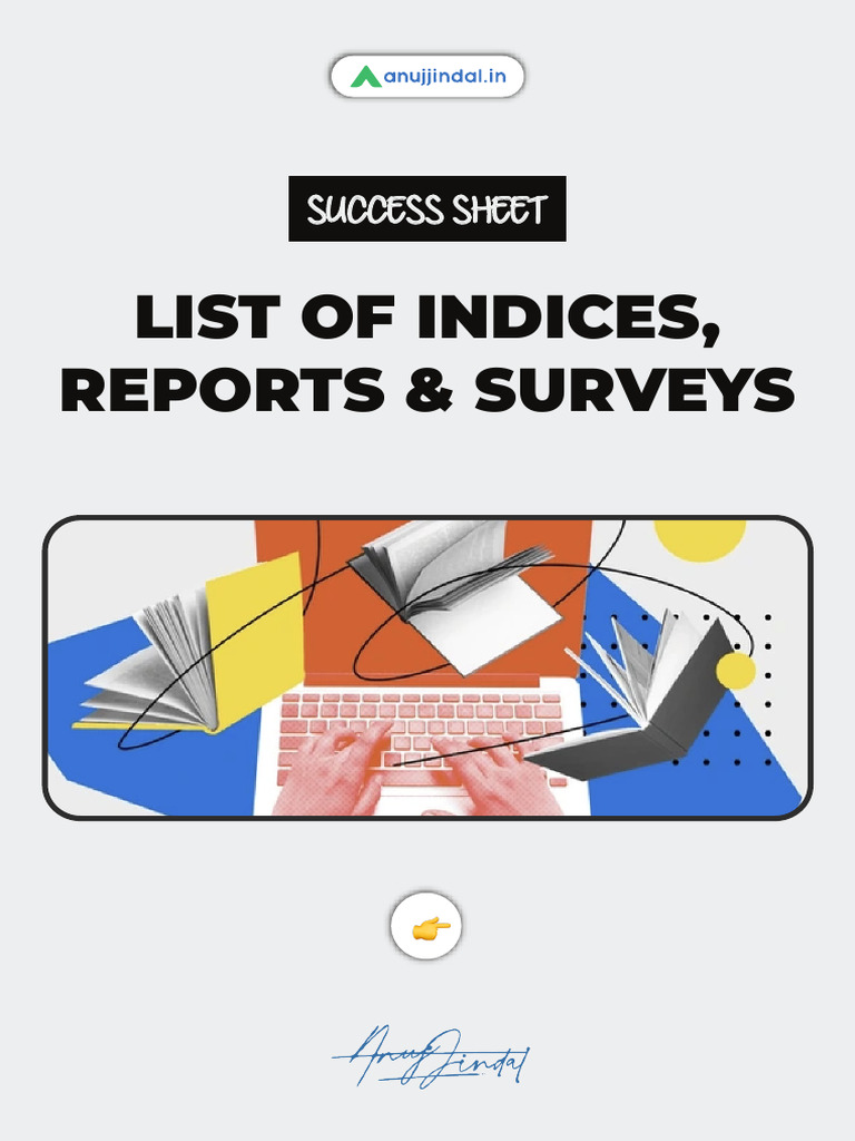 06 List of Indices Reports Surveys 1 | PDF | Economies