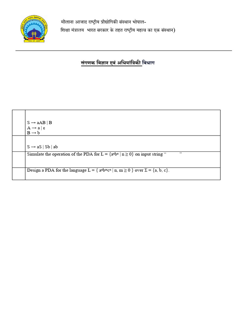 Computer Science Assignment: Theory of Computation | PDF