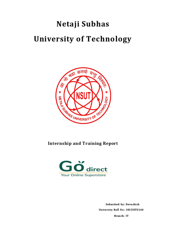 Machine Learning Internship Report at Go Direct | PDF