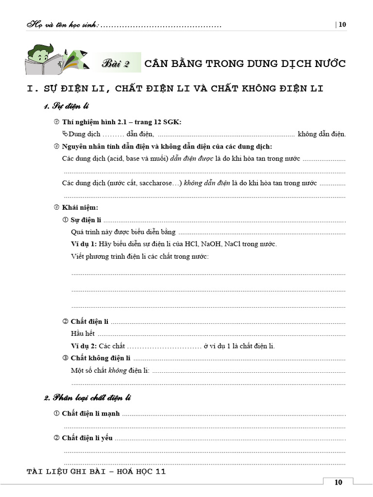 Bai 2. Can Bang Trong Dung Dich Nuoc | PDF