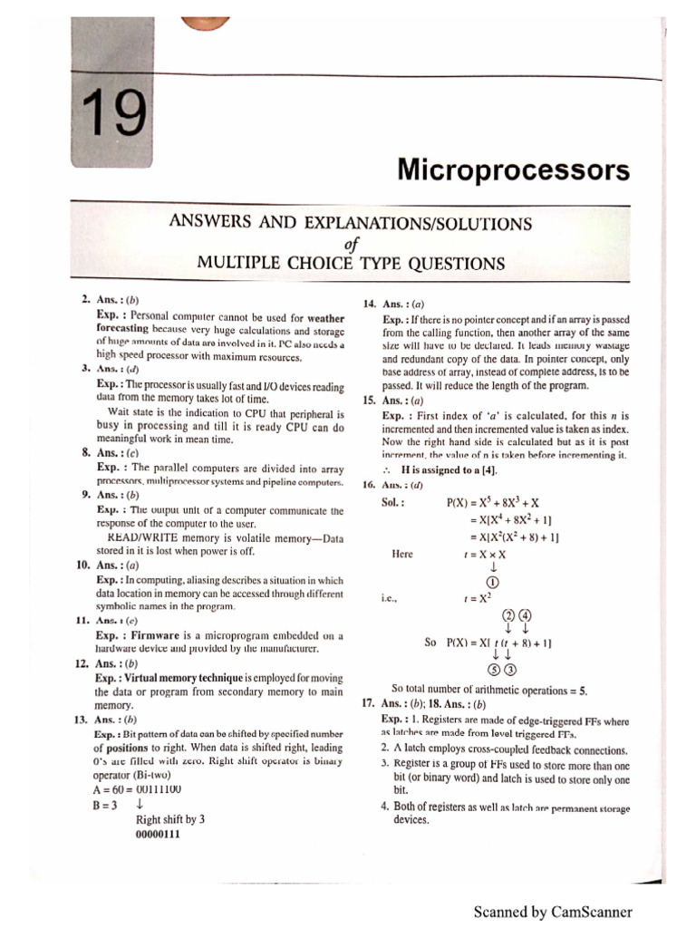 Microprocessor Solutions | PDF