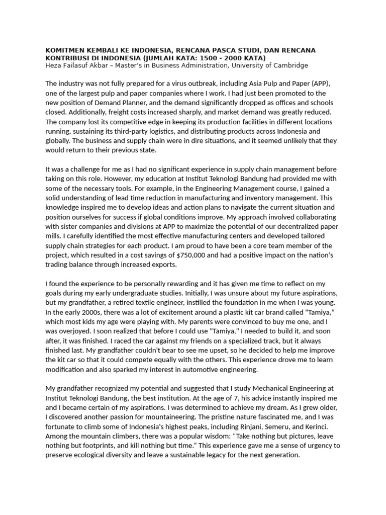 Post-Study Plans for Indonesia's EV Industry | PDF | Electric Vehicle ...