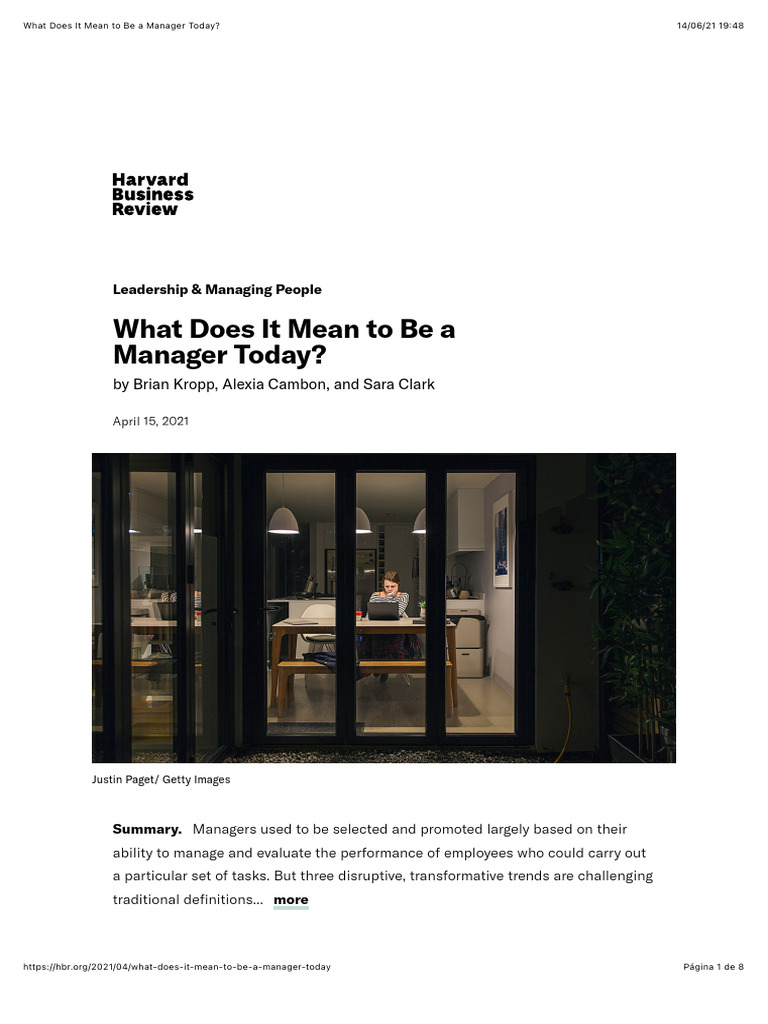 Redefining Modern Management Roles | PDF | Empathy | Psychological Concepts
