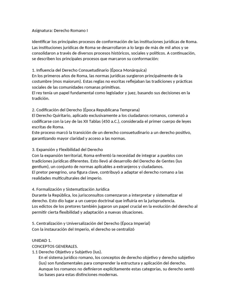 Procesos Clave del Derecho Romano | PDF | Justicia | Crimen y violencia