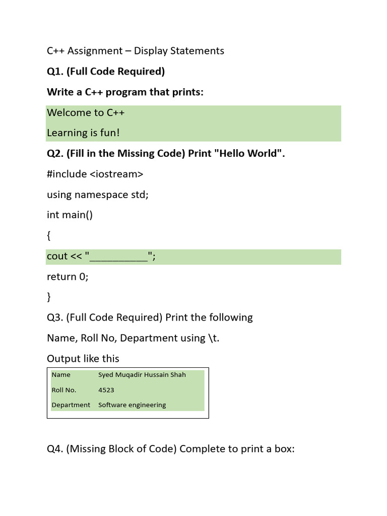 Assignment | PDF